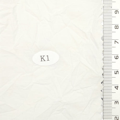 Solid Wrinkle Recycled Cotton Nylon Woven Fabric - FAB1704 - 1.Eagle-2.Soft Amber-3.Cashmere-4.Dark Beige-5.Ivory-6.White-7.Black 