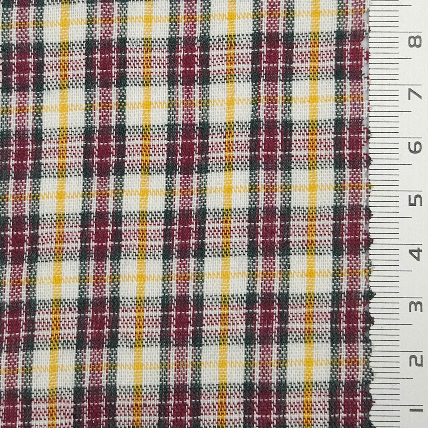Multi Color Check YarnDyed Polyester Cotton Woven Fabric - FAB 1788 - 6.Purple