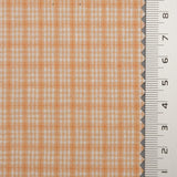 Check Cotton Woven Fabric | FAB1549 | 1.Soft Peach, 2.Spring Wood, 3.Onahau, 4.Green, 5.Yellow, 6.Orange, 7.Snuff, 8.Periwinkle, 9.Pale Cornflower Blue, 10.Black by Fabricis.com #