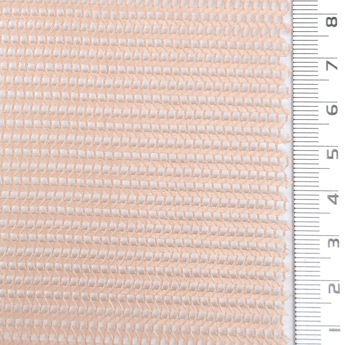 1: Off White-2: Coral Pink-3: Beige-4: Light Gray-5: Cream - Resin Finished Rigid Nylon Mesh Knit Fabric - FAB 1943