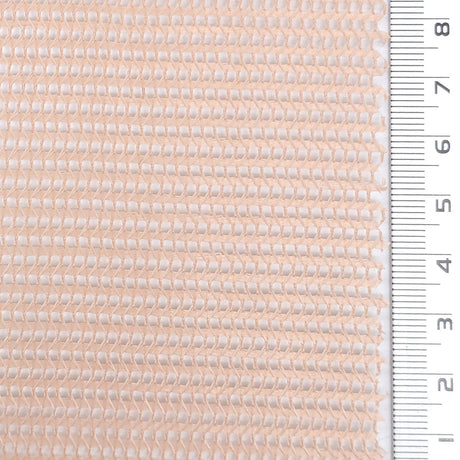 1: Off White-2: Coral Pink-3: Beige-4: Light Gray-5: Cream - Resin Finished Rigid Nylon Mesh Knit Fabric - FAB 1943