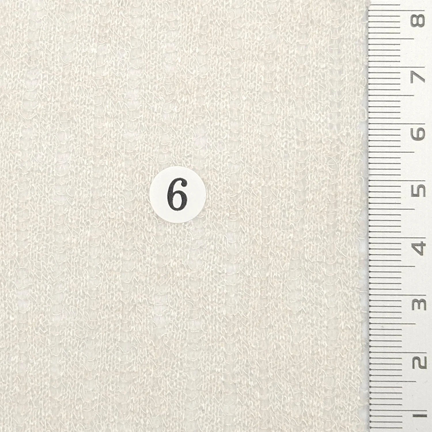 Solid Rib Polyester Spandex Knit Fabric - FAB 1767 - 6.Ivory