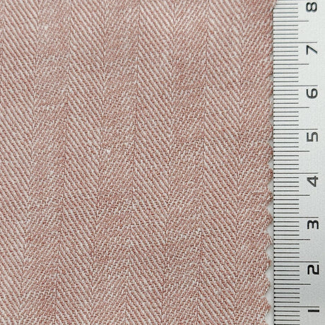 Herringbone Enzyme Washing Rayon Spandex Cotton Linen Woven Fabric - FAB1652 - 1.Echo Blue-2.Tower Grey-3.Gimblet-4.Mercury-5.Chatelle-6.Bizarre-7.Bison Hide-8.Sisal-9.Casper-10.N/A 