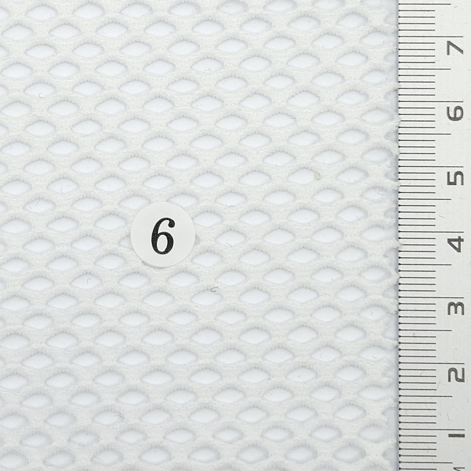 Net Solid Mesh Spandex Polyester Knit Fabric - FAB 1803 - 6.White