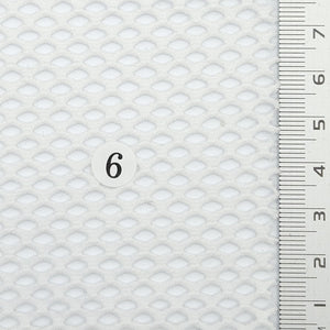 Net Solid Mesh Spandex Polyester Knit Fabric - FAB1803 - White