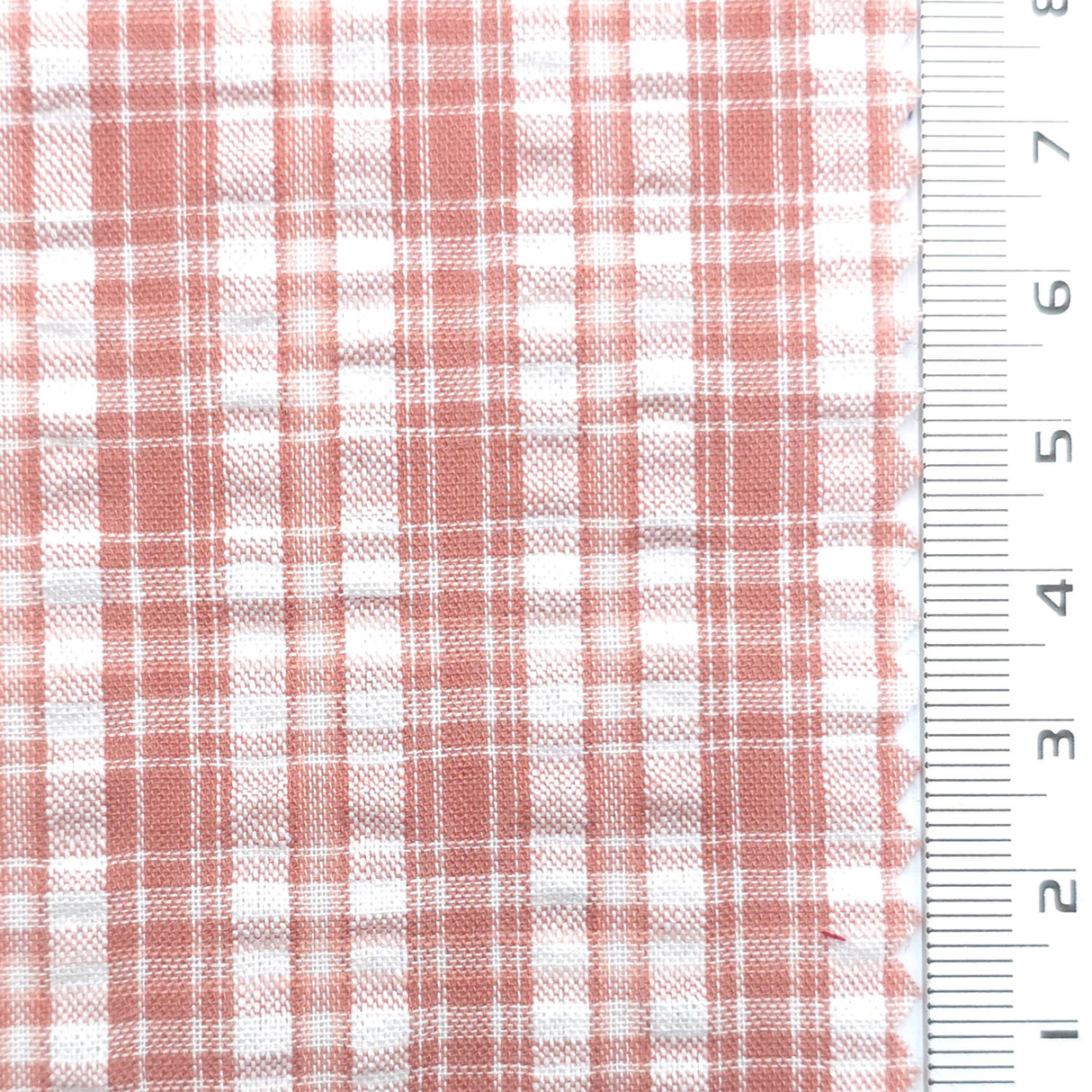 Terra Cotta - Plaid Cotton Woven Fabric - FAB1862