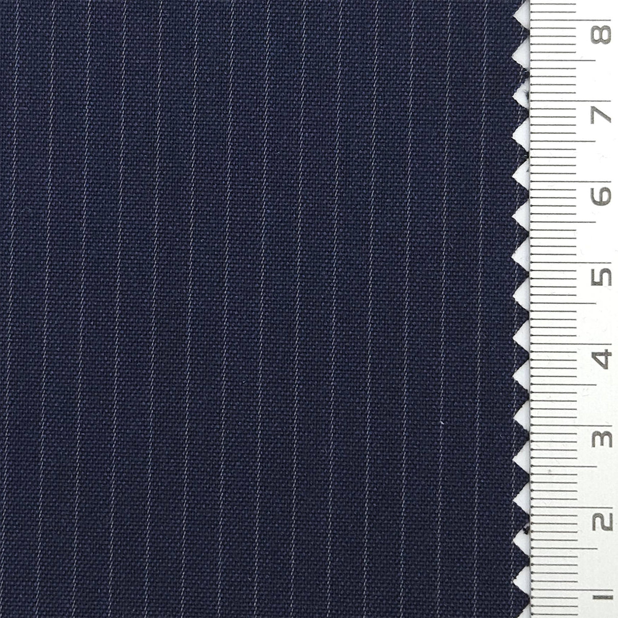 Pin Stripe Plain Polyester Spandex Rayon Woven Fabric - FAB1783 - Navy blue