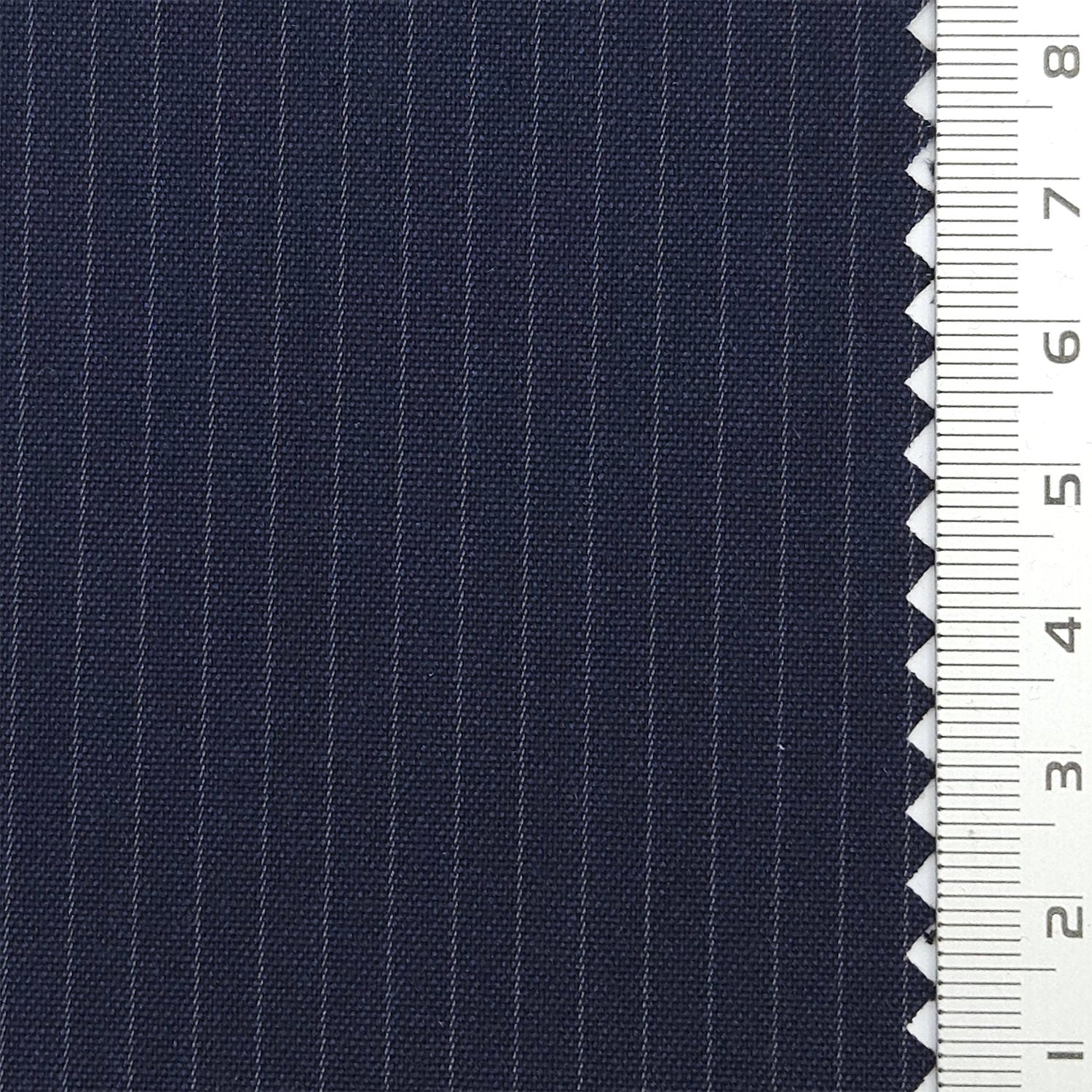 Pin Stripe Plain Polyester Spandex Rayon Woven Fabric - FAB 1783 - 6.Navy blue