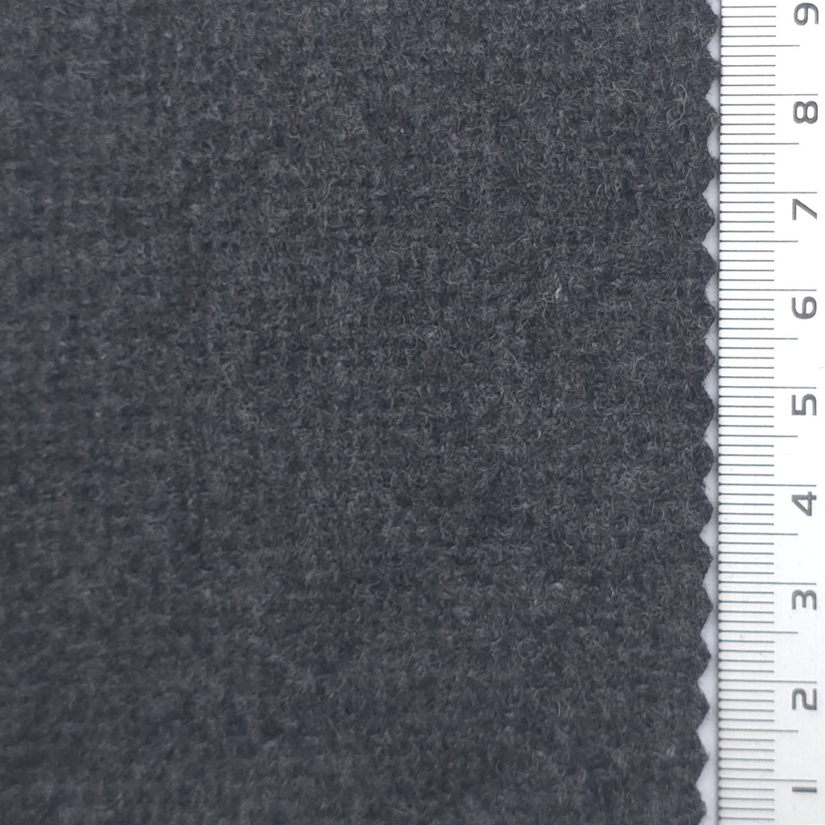 Tweed Wool Polyester Woven Fabric - FAB1965 - Dark Blue