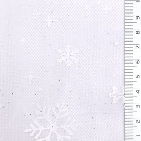 Snowflake Galaxy Polyester Knit Fabric - FAB1950 - Pink