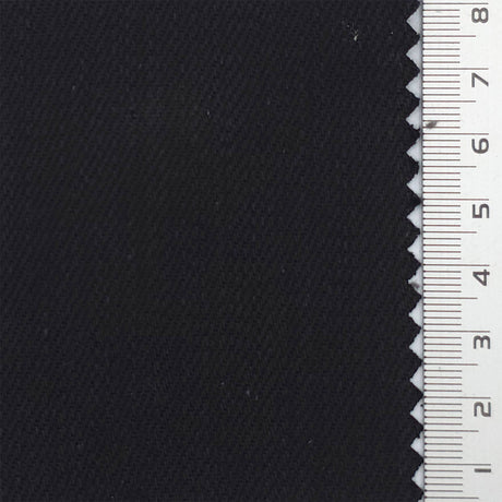 Black Slim Non-fade Cotton Woven Fabric - FAB1839
