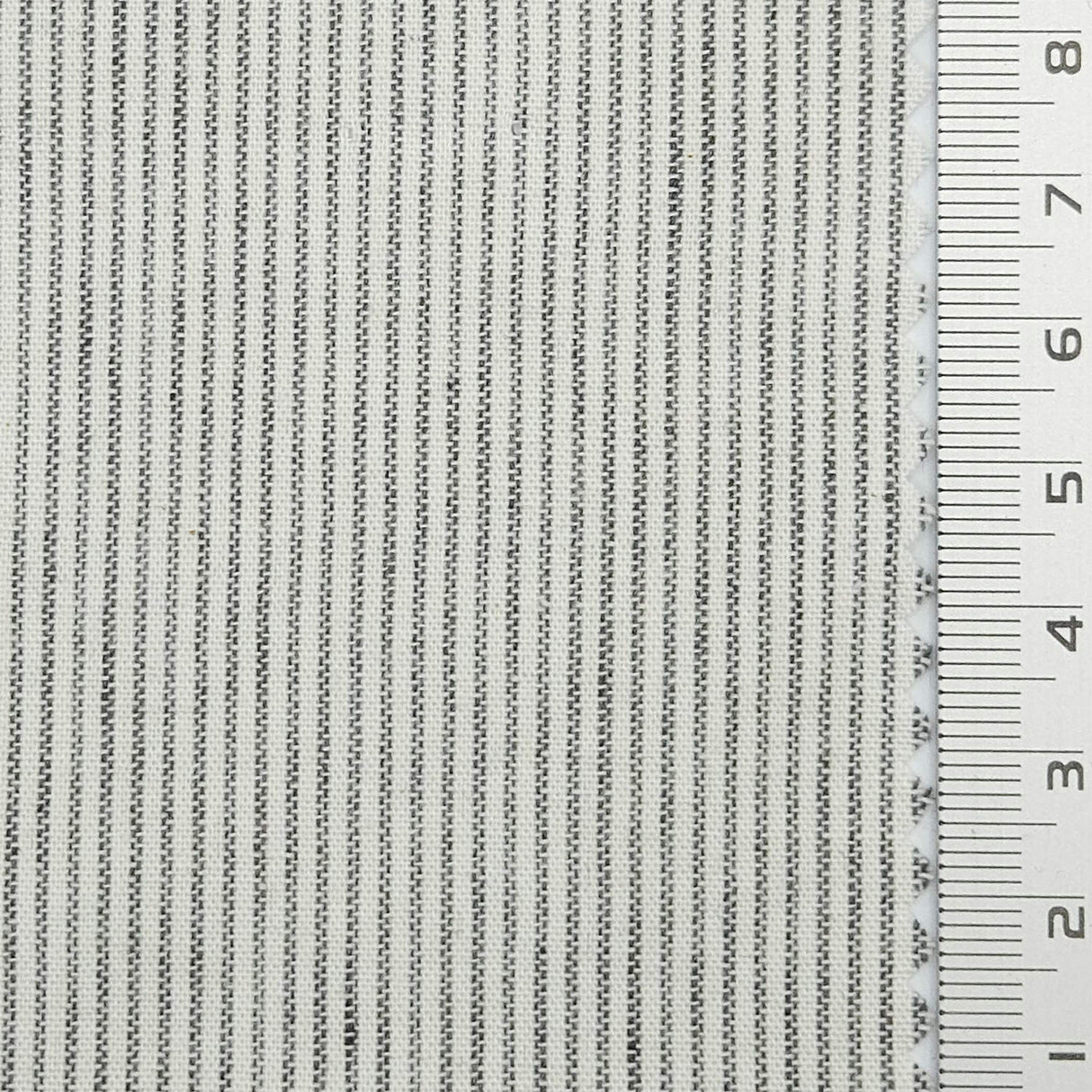 Pin Stripe Plain Cotton Woven Fabric - FAB1796 - Gray