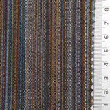 Charcoal Textured Stripe Cotton Woven Fabric - FAB1825