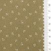 Scattered Floral Front Brushed Print Twill Cotton Woven Fabric - FAB1748 - 1.Yellow-2.Cream-3.Beige-4.Light gray-5.Rust-6.Olive-7.Navy blue-8.Black 