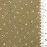 Scattered Floral Front Brushed Print Twill Cotton Woven Fabric - FAB1748 - 1.Yellow-2.Cream-3.Beige-4.Light gray-5.Rust-6.Olive-7.Navy blue-8.Black 