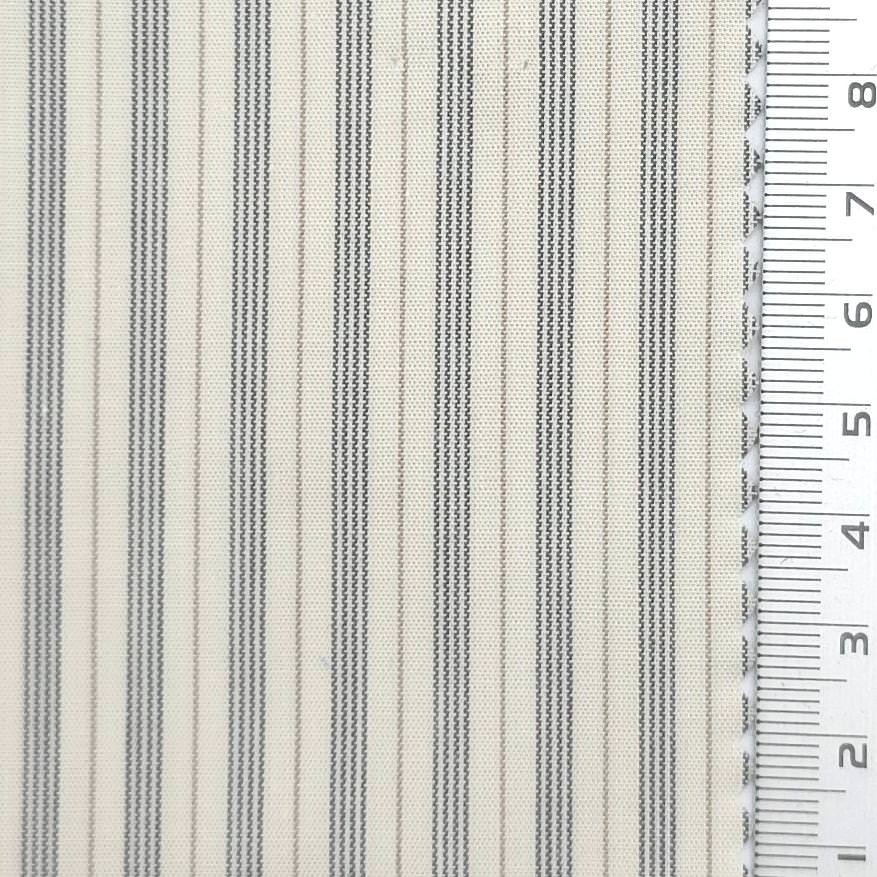 Stripe Cotton Woven Fabric - FAB1966 - Off White