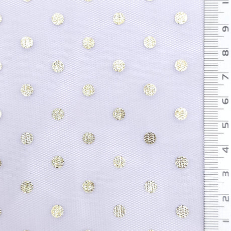 Foil Dot Polyester Knit Fabric - FAB1951 - Lavendor