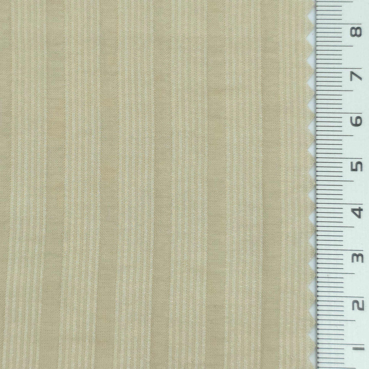 Beige - Jacquard Stripe Lyocell Nylon Woven Fabric - FAB1877