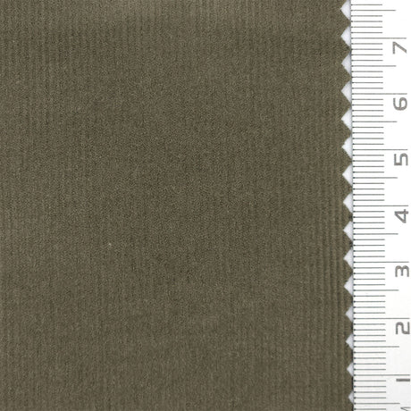 21 Wale Solid Corduroy Cotton Woven Fabric - FAB1747 - 1.Dark teal green-2.Sage green-3.Light blue gray-4.Forest green-5.Olive brown-6.Taupe-7.Dark green gray-8.Light gray/white-9.Off white-10.Pale pink-beige 
