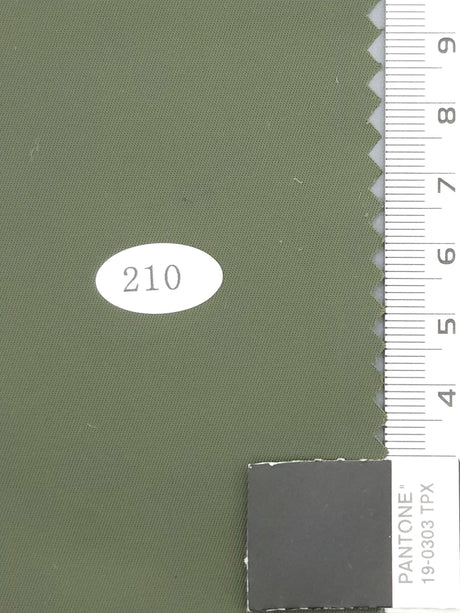 Solid Recycled Nylon Woven Fabric - FAB1681 - 1.Dusty Grey-2.Star Dust-3.Cotton Seed-4.Lemon Grass-5.Olive Haze-6.Camouflage Green-7.Smokey Grey-8.Carbon Grey-9.White-10.Eggshell 