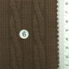 Medium Brown - Cable Jacquard Poly Span Knit Fabric - FAB1857