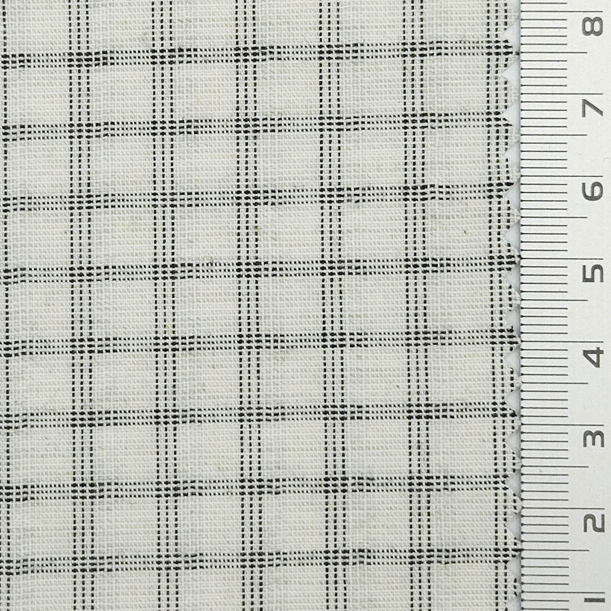 Distinct Check YarnDyed Cotton Polyester Woven Fabric - FAB1797 - Light Gray Plaid