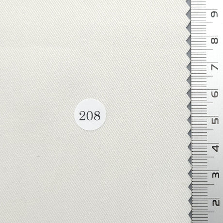 Solid Twill Polyester Rayon Spandex Woven Fabric - FAB1694 - 1.Ivory Beige (213)-2.Beige (212)-3.Green Ivory (211)-4.Yellow Beige (210)-5.Pink (209)-6.Ivory (208)-7.White (207)-8.Grey (206)-9.Brown (205)-10.Light Charcoal (204) 