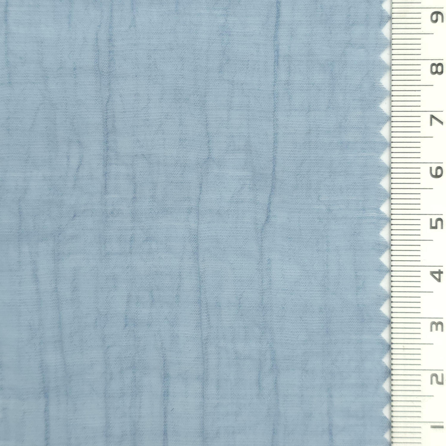 Light Blue - Drapey Textured Crinkle Rayon Nylon Crepe Woven Fabric - FAB 1934