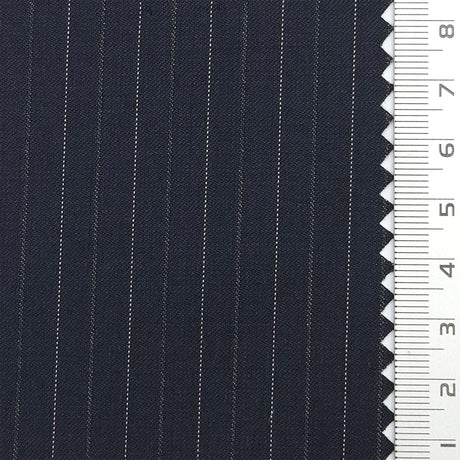 Pencil Stripe Plain Rayon Spandex Polyester Woven Fabric - FAB1782 - 1.Black-2.Light gray-3.Beige-4.Slate Gray-5.Navy blue-6.Dark Navy 