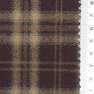 1: Dark Red-2: Navy Blue-3: Charcoal Gray-4: Dark Purple-5: Olive Green - Heavyweight Brushed Tartan Plaid Poly Rayon Span Twill Woven Fabric - FAB 1923