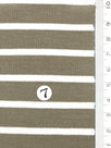 Solid Stripe Jersey Rayon Spandex Knit Fabric - FAB1726 - 1.Blue-2.Navy-3.Black-4.Red-5.Mellange-6.Olive-7.Dusty Pink-8.Red-9.White/Pink-10.White/Blue 