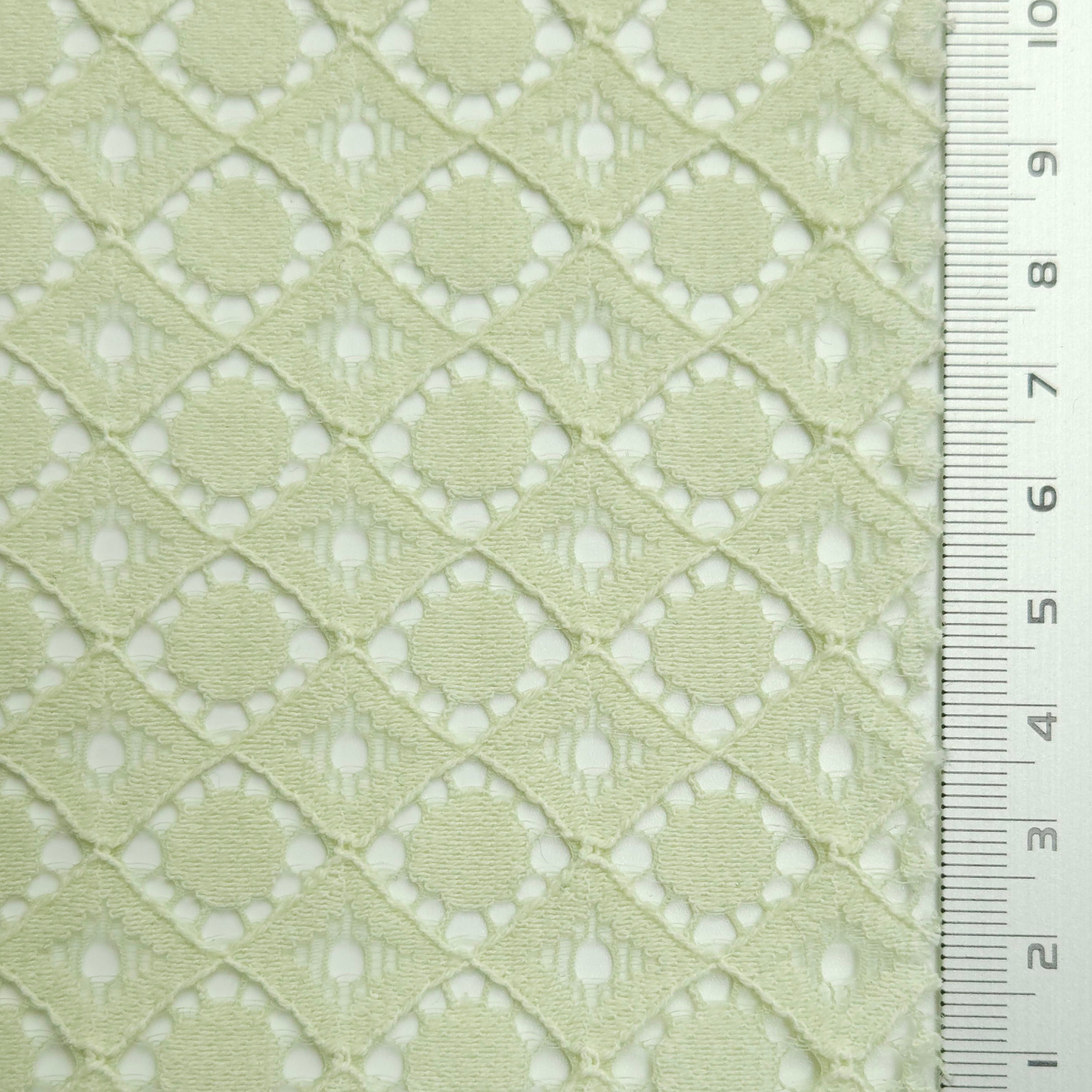 Solid Dot Lace Cotton Nylon Knit Fabric | FAB1560 | 1.Black, 2.White, 3.Ivory, 4.Pink, 5.Mint, 6.Beige by Fabricis.com #