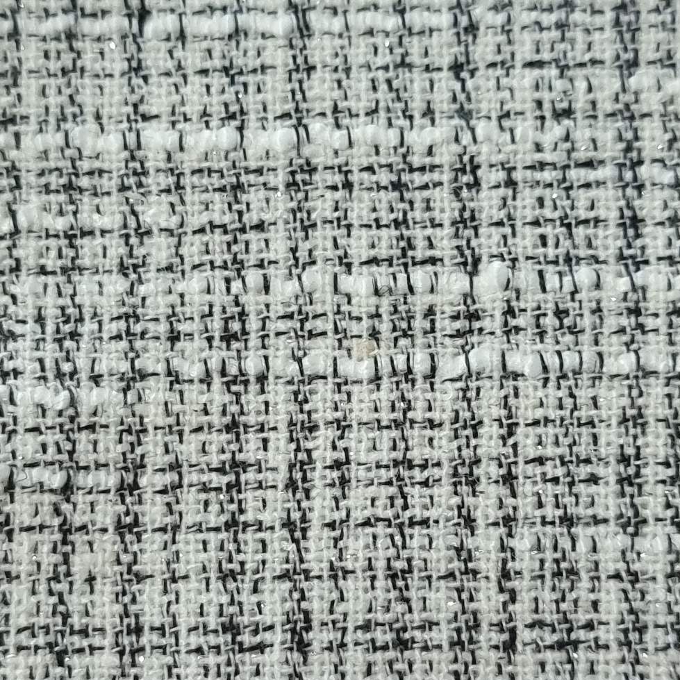Tweed Polyester Woven Fabric - FAB 1507 - 6.Black