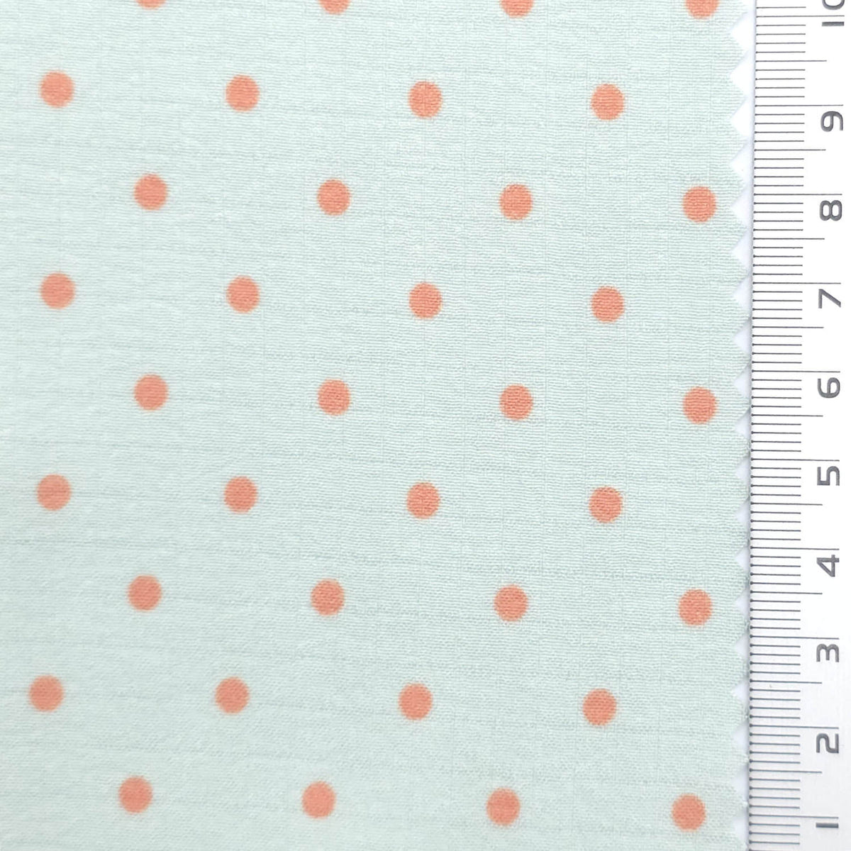 Polka Dot Polyester Woven Fabric - FAB1972 - Mint Green