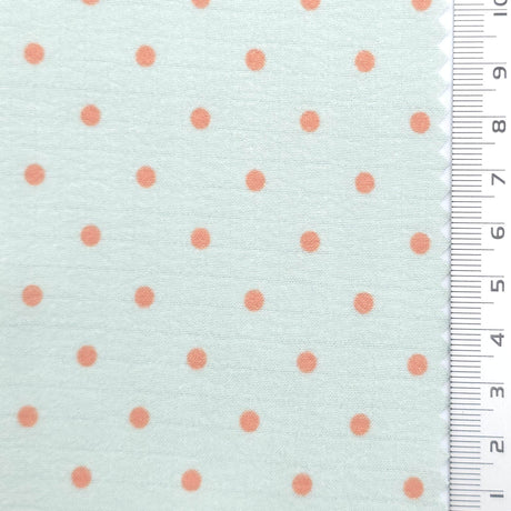 Polka Dot Polyester Woven Fabric - FAB1972 - Mint Green
