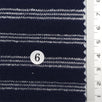 Navy Blue - Metallic Stripe Knit Acry Metal Fabric - FAB1858