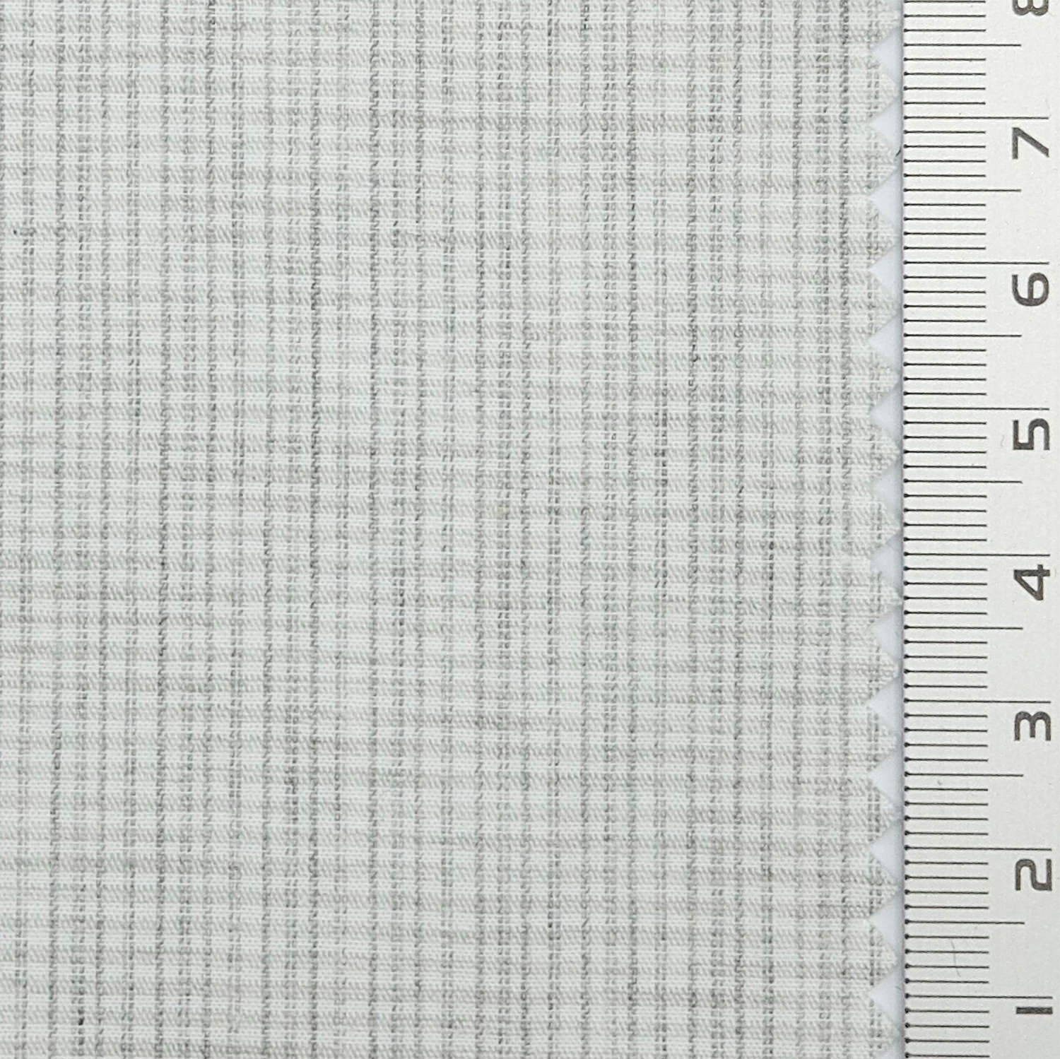 Subtle Grid Check Plain Cotton Woven Fabric - FAB 1795 - 6.White
