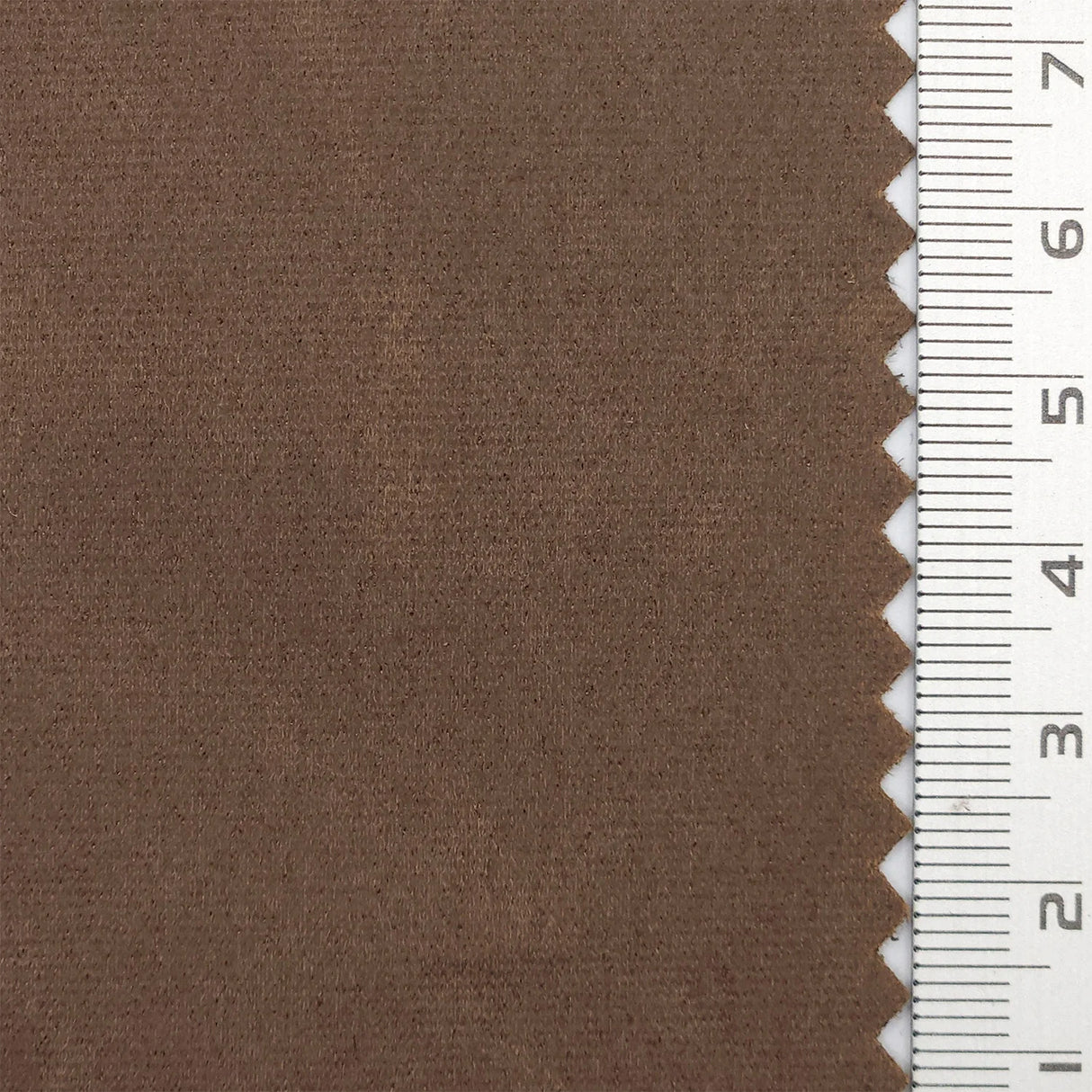 Solid Crack Suede Polyurethane Polyester Knit Fabric - FAB1764 - Brown