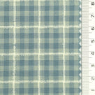 1: Dark Charcoal-2: Peach-3: Mustard Yellow-4: Golden Brown-5: Tan - Textured Lightweight Embroidered Plaid Poly Cotton Shirting Woven Fabric - FAB 1935