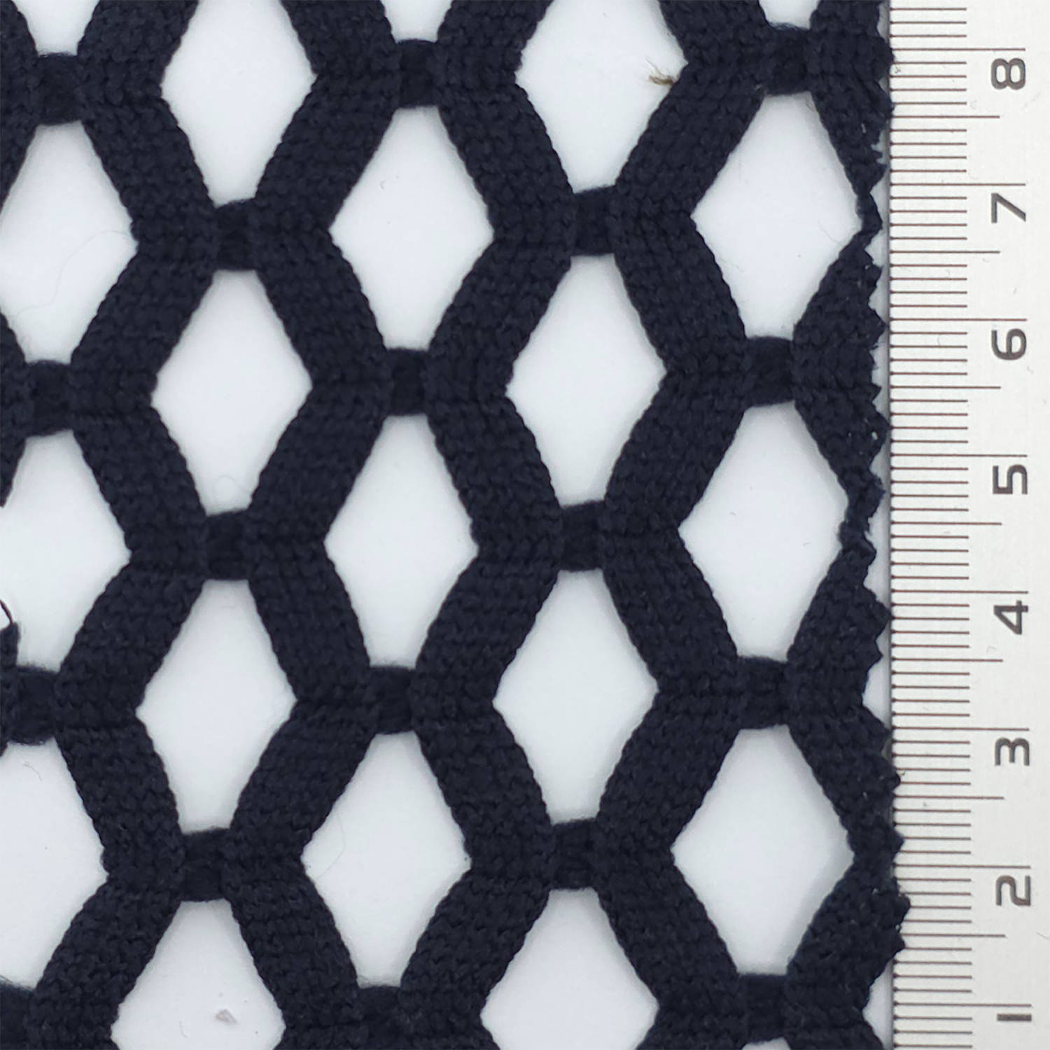 1.Pink-2.White-3.Light Blue-4.Beige-5.Khaki - Airy Zigzag Mesh Poly Knit Fabric - FAB 1849