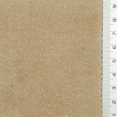 Towelling Solid Terry Cotton Polyester Knit Fabric - FAB1766 - 1.Light pink-2.White-3.Ivory-4.Light beige-5.Pale yellow-6.Tan-7.Dark green-8.Forest green-9.Charcoal gray-10.Taupe 