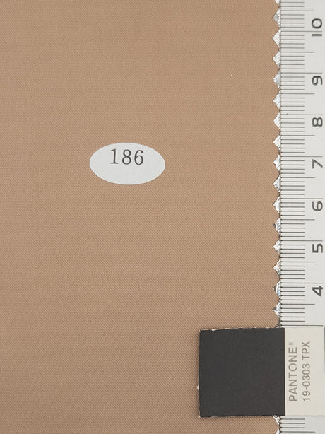 Solid Recycled Satin Spandex Polyester Woven Fabric - FAB1711 - 1.Reddish Orange-2.Martini-3.Brownish Grey-4.Bone-5.Ivory-6.Sandrift-7.N/A-8.Flint-9.Jet Grey-10.Blue Bayoux 