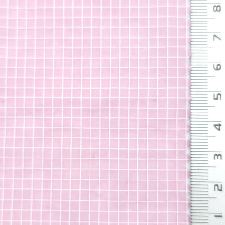 Light Purple - Windowpane Plain Nylon Woven Fabric - FAB1869