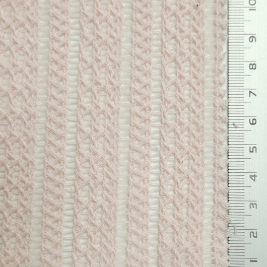Solid Ethnical Lace Polyester Cotton Knit Fabric | FAB1562 | 1.White, 2.Ivory, 3.Beige, 4.Beige, 5.Pink, 6.Pink Orange, 7.Navy, 8.Black by Fabricis.com #