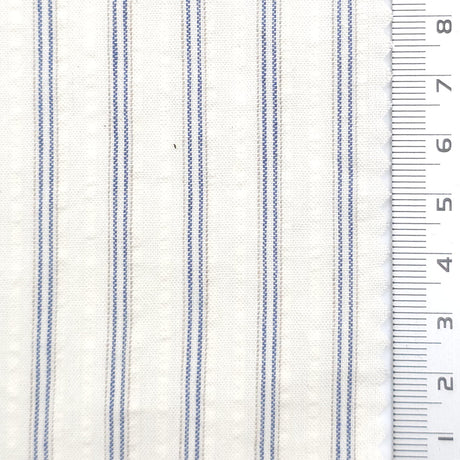 Bengal Stripe 100% Cotton Woven Fabric - FAB1968 - Blue
