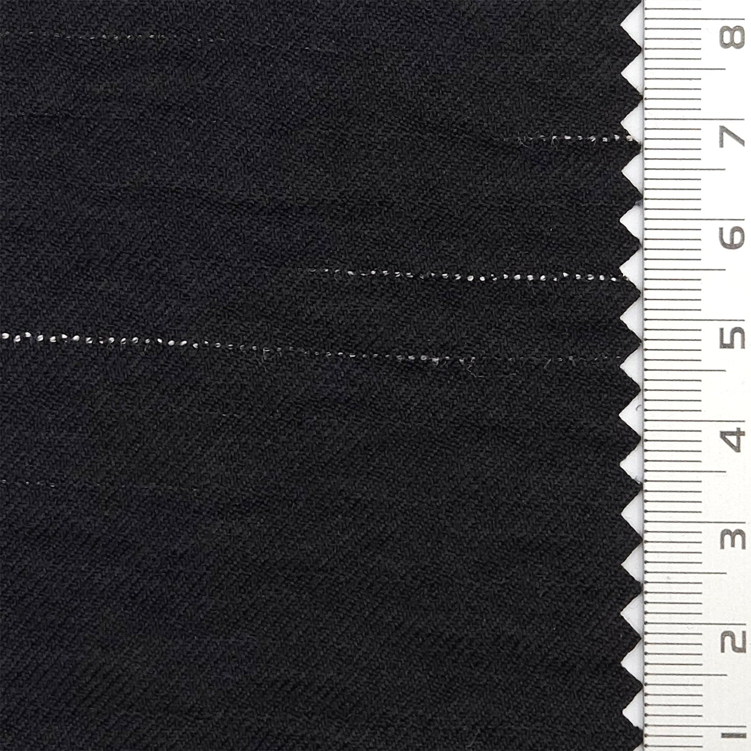Solid Denim Slub Polyester Woven Fabric - FAB 1774 - 6.Black