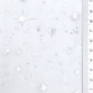 Star Foil Poly Knit Fabric - FAB1949 - Off White