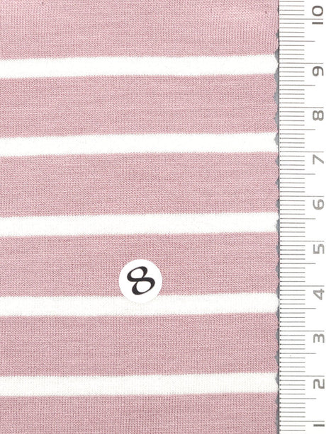 Solid Stripe Jersey Rayon Spandex Knit Fabric - FAB1726 - 1.Blue-2.Navy-3.Black-4.Red-5.Mellange-6.Olive-7.Dusty Pink-8.Red-9.White/Pink-10.White/Blue 
