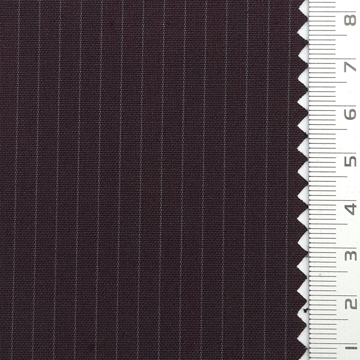 Pin Stripe Plain Polyester Spandex Rayon Woven Fabric - FAB1783 - Dark brown