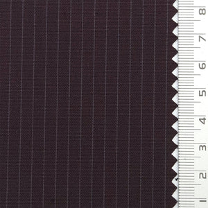 Pin Stripe Plain Polyester Spandex Rayon Woven Fabric - FAB1783 - Dark brown